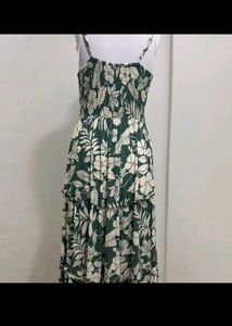 Green Floral Maxi Dress
