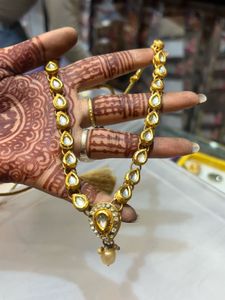 Exquisite Kundan &amp; Pearl Necklace