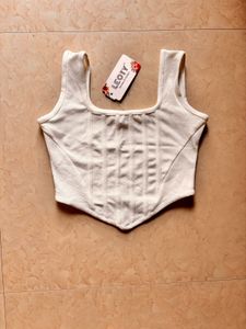 Stylish White Corset Top