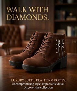 Luxury Suede Platform Boots