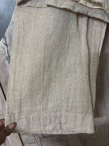 Linen co-ord  Set with Flower Embellishment