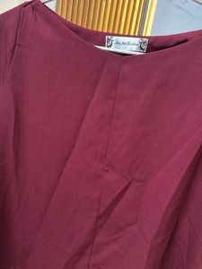 Maroon 3/4 Sleeve Top