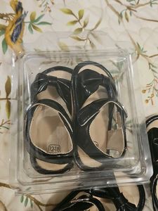 Cute Black Baby Sandals
