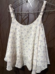 Chic Bird Print Tank Top