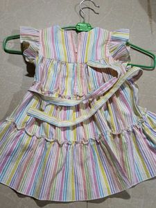 Adorable Striped Baby Girl Dress