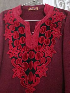 Rose Red Kurti