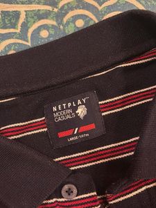 Striped Polo T-Shirt