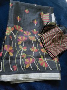 Beautiful Floral Saree with Blouse