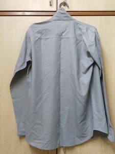 Men's Blue Button-Up Shirt
