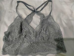 Grey Lace Bralette