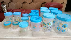 Blue Container For Kitchen - 16 Boxes