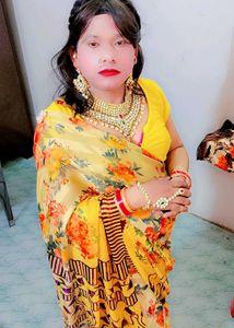 Vibrant Floral Saree with Blouse