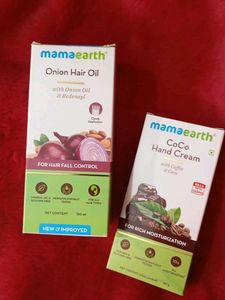 Mamaearth Onion Hair Oil & Coco Hand Cream Set