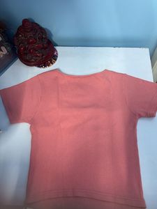 Pink Square Neck Tee