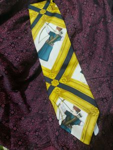 Rajput Patterned Men's Tie- Made In Italy