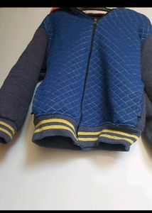 Boys Blue Quilted Jacket Kids