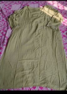 Pista Green Embroidered Kurta