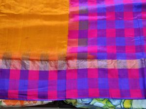 Co-optex Checkered Silk Saree