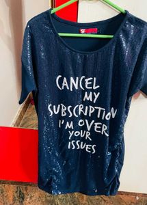 Sequin Graphic Tee