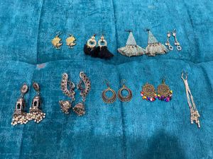 Assorted Dangle Earrings - Set of 9 Pairs