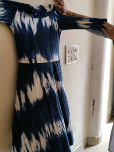 Tie-Dye Print Midi Dress