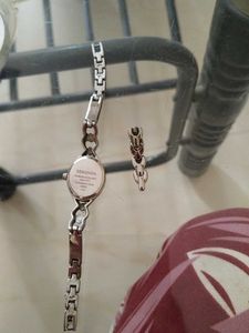 Elegant Silver-Tone Ladies Watch