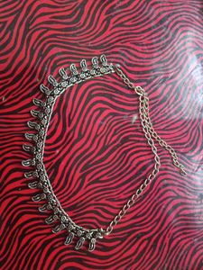 Bohemian Oxidized Silver Necklace