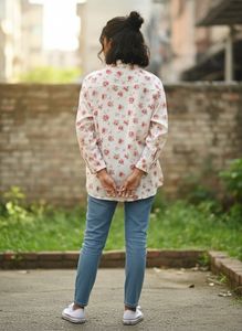 Floral Print Button-Up Shirt