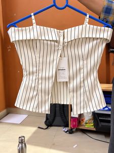 Chic Striped Corset Top