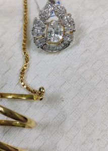Gold Brass Bracelet Ring