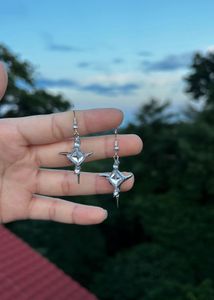 cross stone Earrings