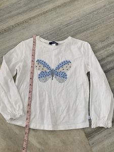 Cute Butterfly Long Sleeve Top