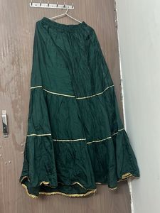 Elegant Green &amp; Gold Sharara Suit