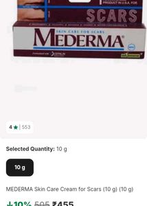 eflora and mederma cream