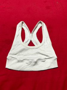 ZARA White Sports Bra