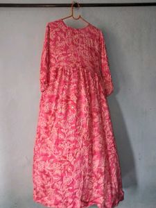 Stunning Pink Floral Print Gown