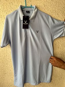 Allen Solly Men's Light Blue Polo Shirtnewwdtag