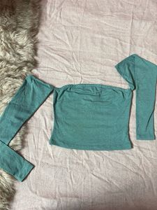 Off-Shoulder Long Sleeve Top