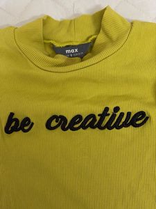 Yellow "be creative" T-Shirt