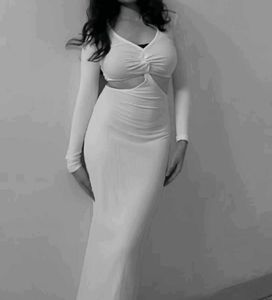 White Cutout Bodycon Maxi Dress