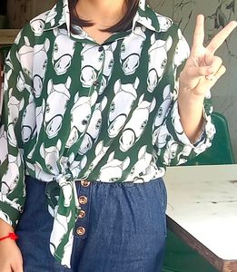 Beautiful Korean Style Shirt For Women And Girls