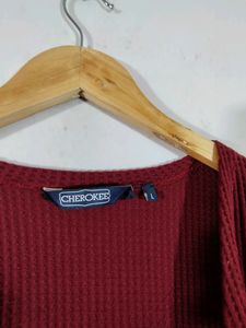 Maroon Long Shrug (Women's)