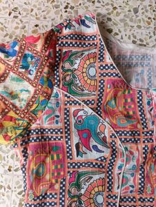 Vibrant Patchwork Blouse