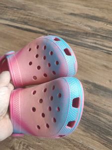 Crocs Sandals Pink Blue Tie-Dye C13