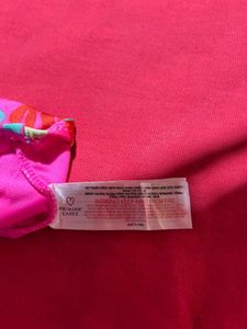 Pink Floral Cut-Out Swimsuit – 10-11 Years
