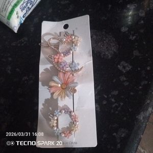 Cute Floral Hair Clip Set