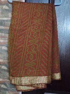 Beautiful Brown Ethnic Saree