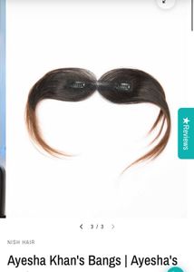 NISH HAIR Clip-in Hairline with Curtain Bangs