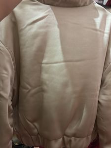 Cream Bomber Jacket