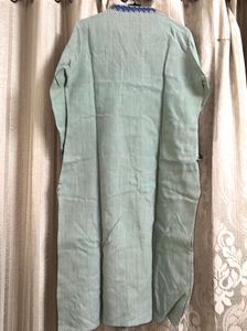 Hand Embroidered green Kurta